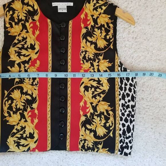 Peter Nygard Silk Vest / Sleeveless Blouse 6 - Picture 4 of 8